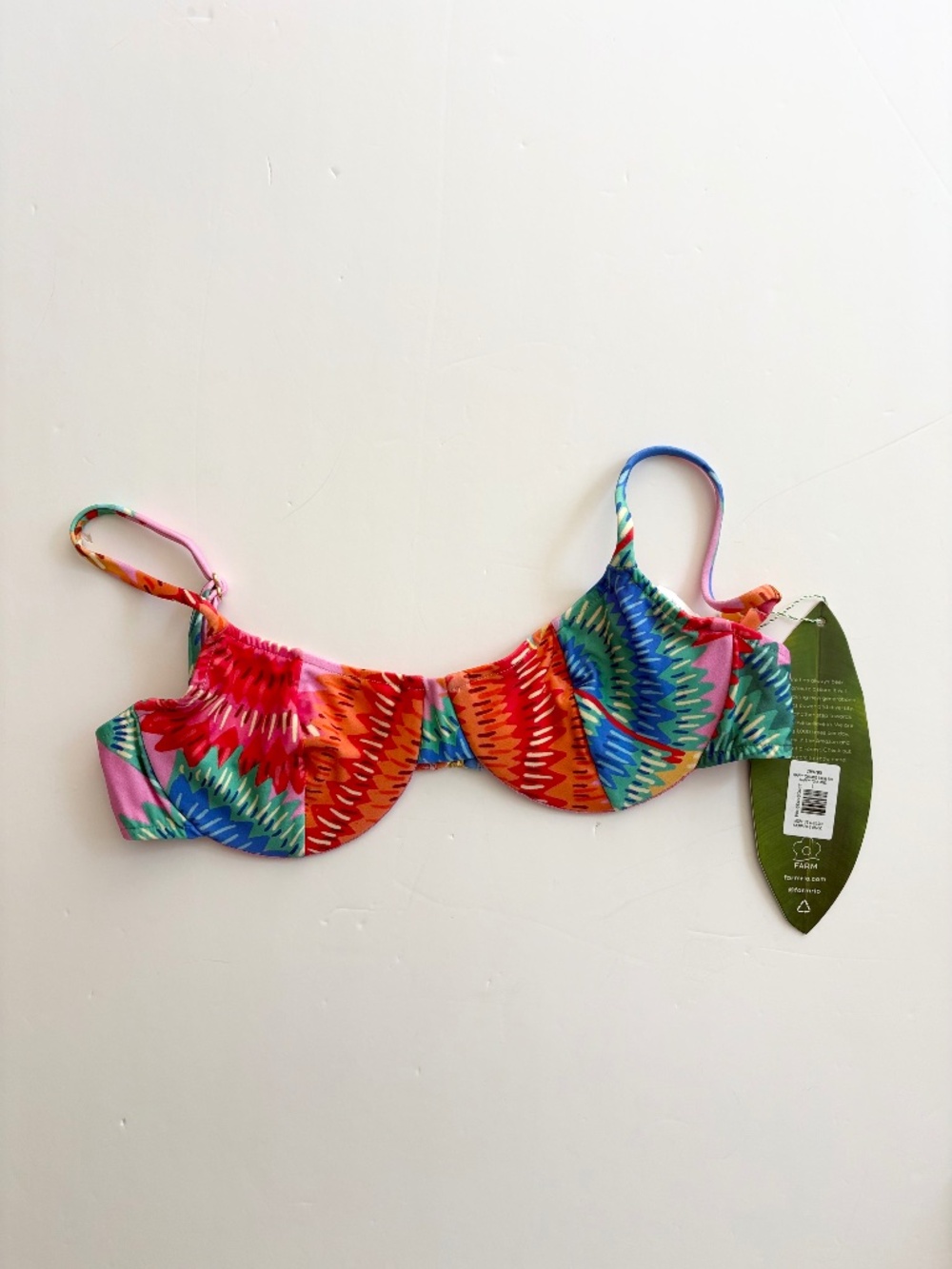 Farm Rio floral bikini top